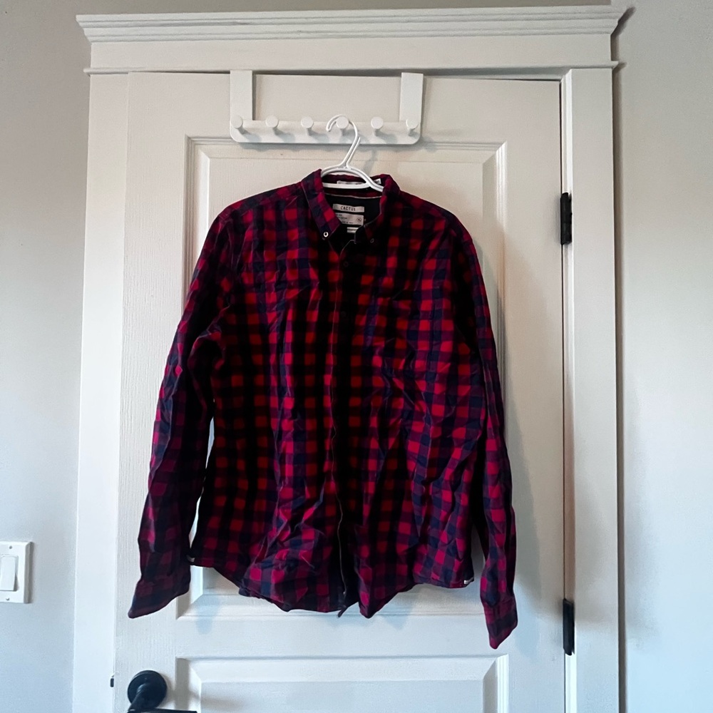 Red and Blue Plaid Shirt